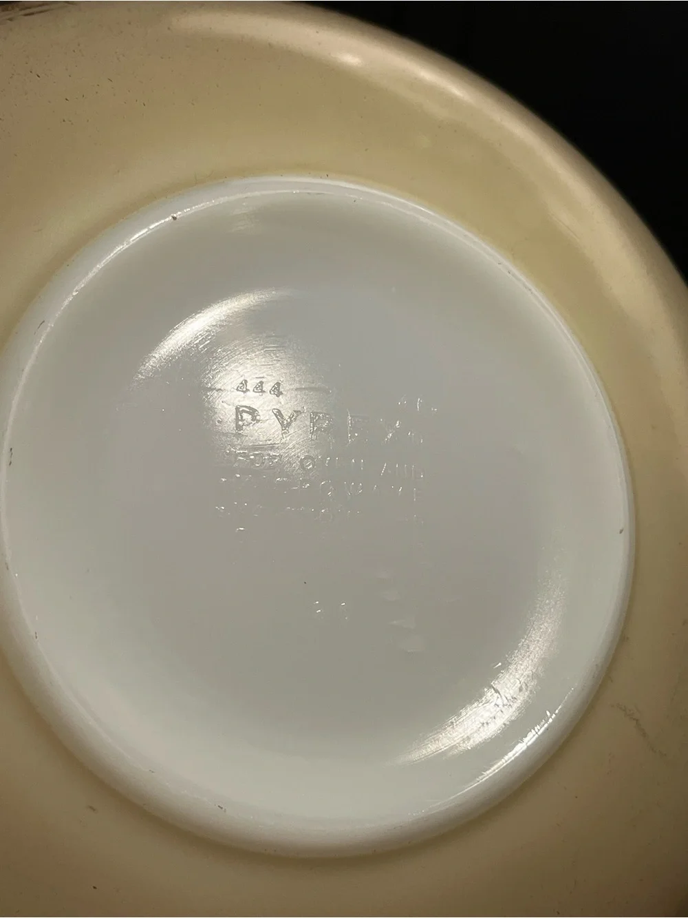 VTG Pyrex Forest Fancies Mushroom Mixing Bowl 444 Cinderella Large 4 Qt Handles